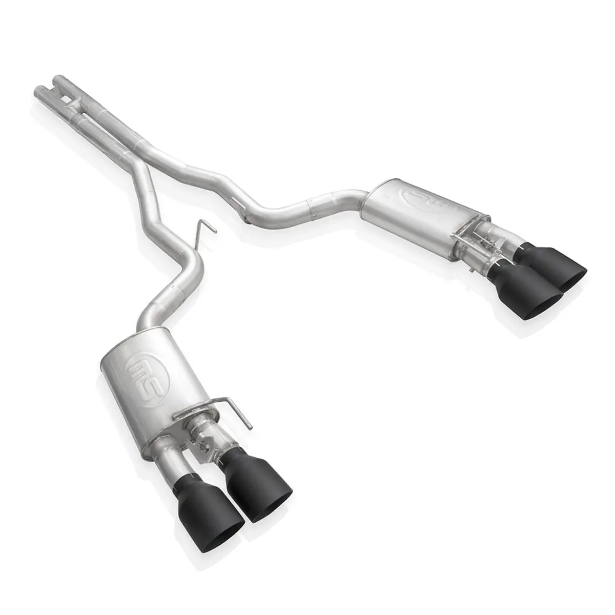 Stainless Works Redline Catback H-Pipe Exhaust Factory Connect W/Black Tips (20-21 Shelby Gt500) 1