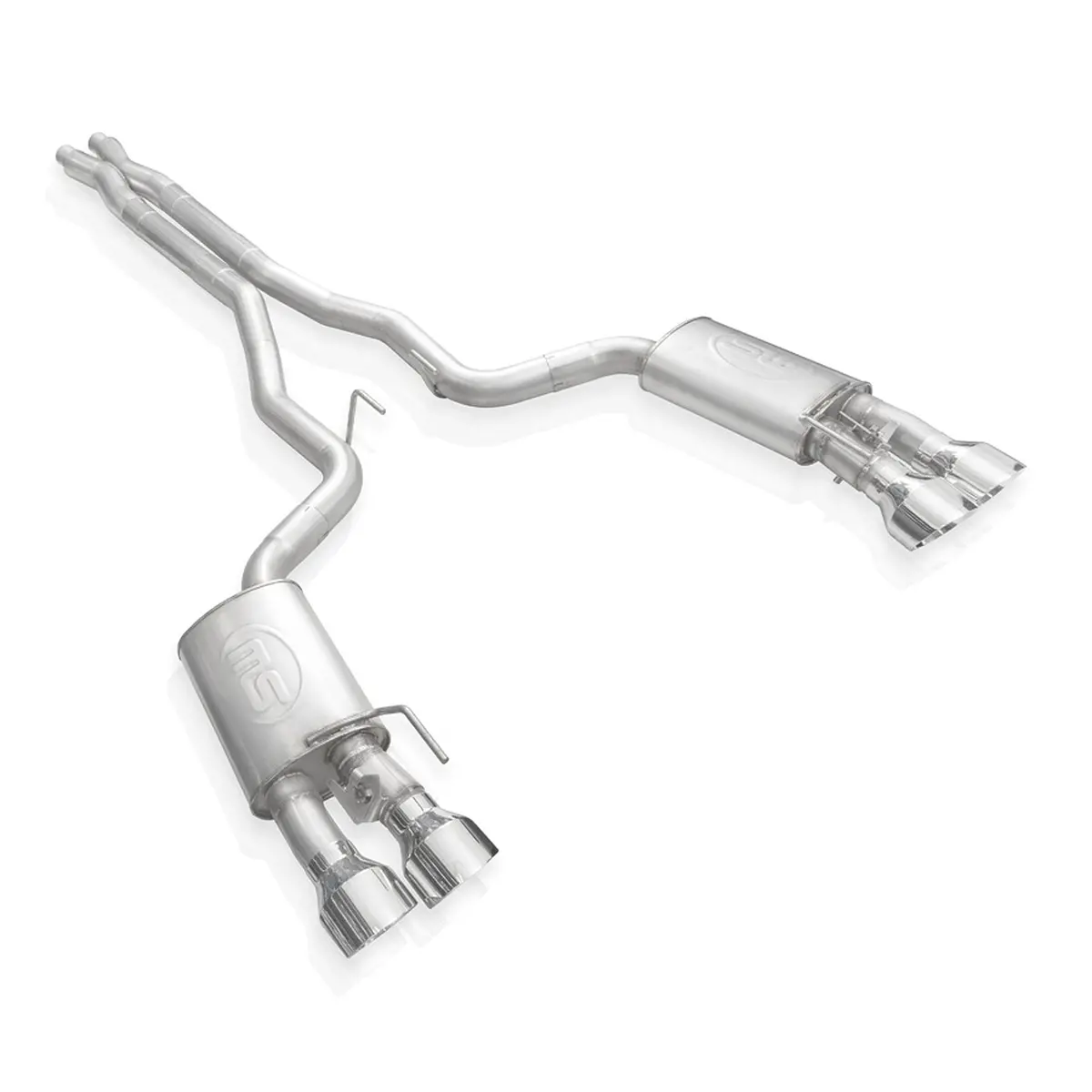 Stainless Works Legend Catback X-Pipe Exhaust Factory Connect W/Polished Tips (20-21 Shelby Gt500) 1