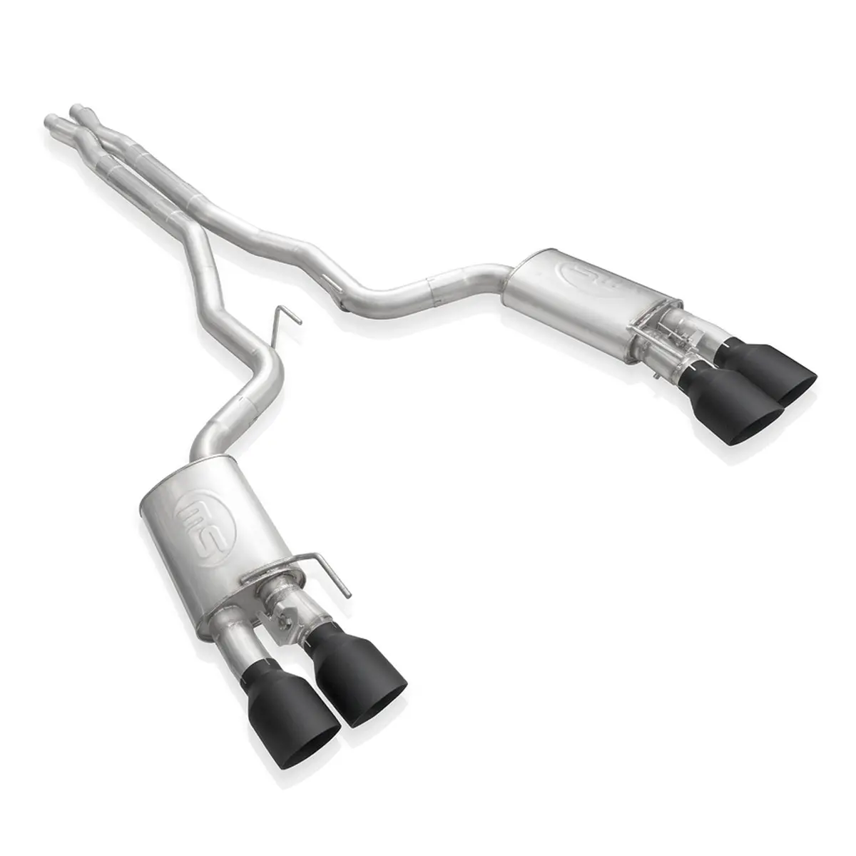Stainless Works Redline Catback X-Pipe Exhaust Factory Connect W/Black Tips (20-21 Shelby Gt500) 1