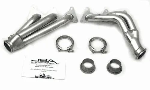 Jba Performance 1-5/8" Short Headers Silver Ceramic (10-11 Camaro V6) 1816Sjs 1