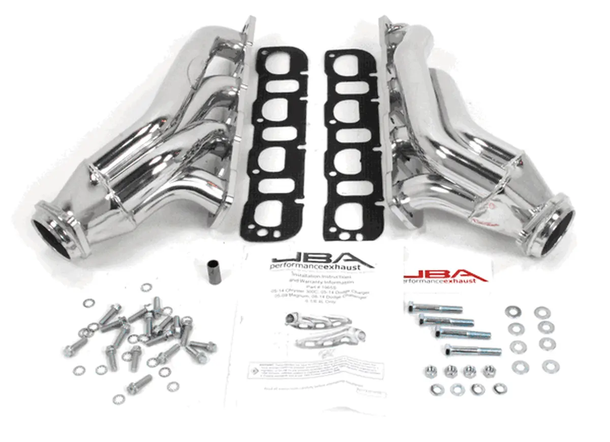 Jba Performance 1-7/8" Shorty Headers Silver Ceramic (05-14 Charger/Challenger 6.1L & 6.4L) 1965Sjs 1
