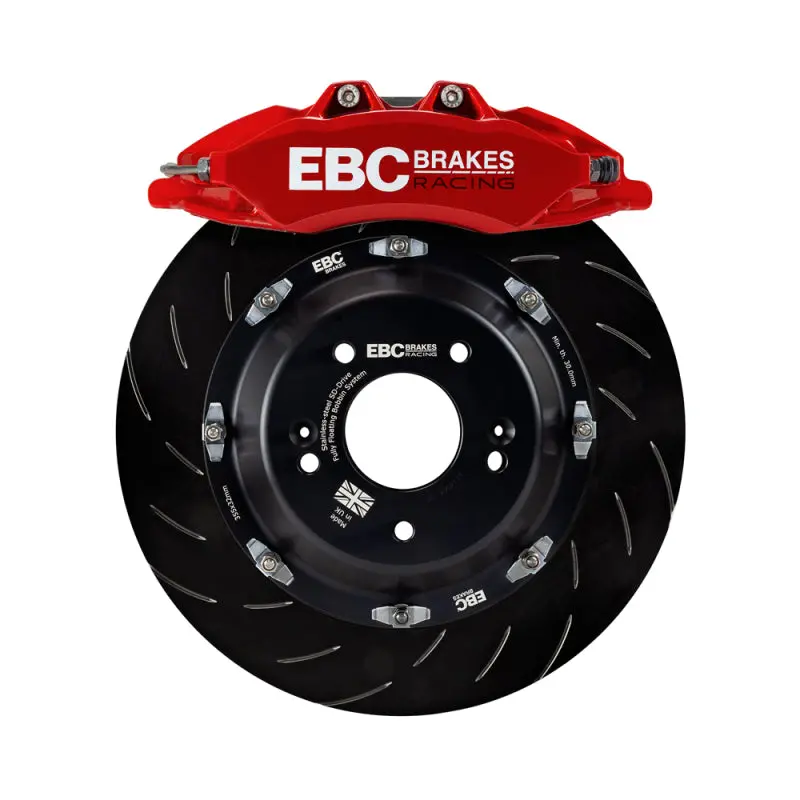 Ebc Racing 07-13 Bmw M3 (E90/E92/E82) Red Apollo-6 Calipers 380Mm Rotors Front Big Brake Kit 1