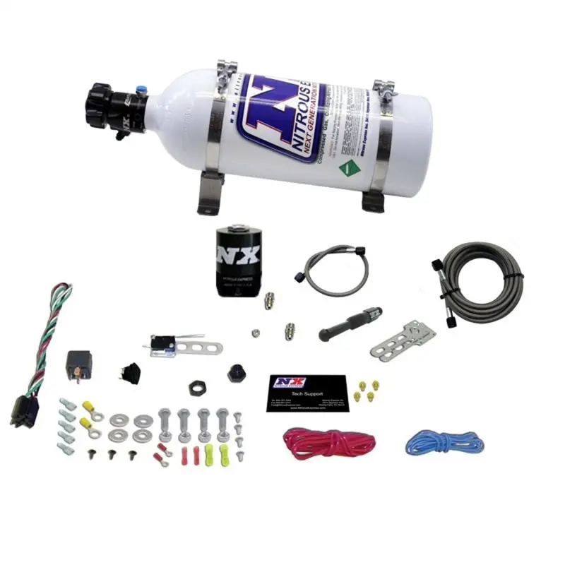 Nitrous Express Dry Efi Single Nozzle Nitrous Kit (35-150Hp) W/5Lb Bottle 1