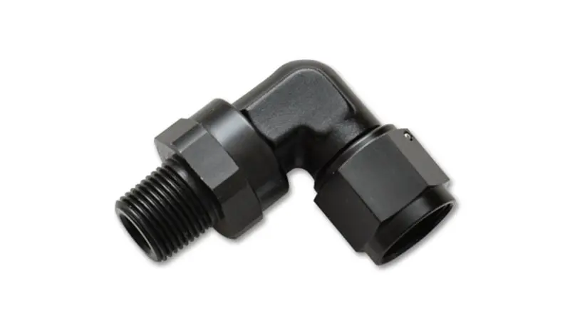 Vibrant -6An To 1/4In Npt Female Swivel 90 Degree Adapter Fitting 1