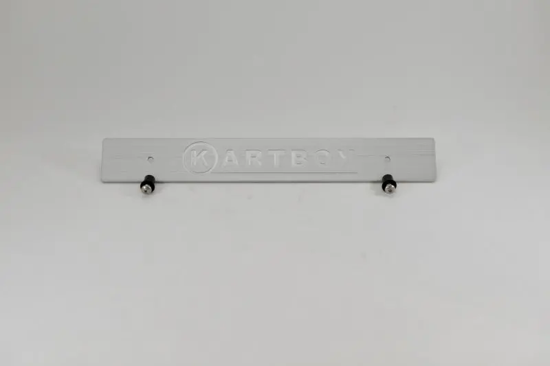 Kartboy Front License Plate Delete - Silver 1