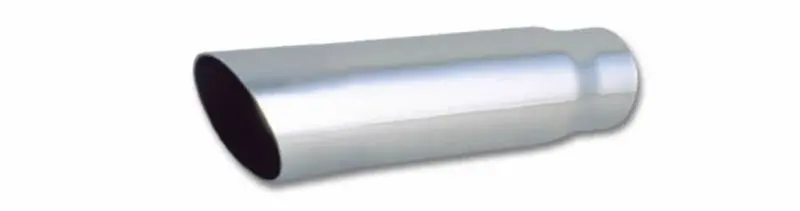 Vibrant 3.5In Round Ss Truck/Suv Exhaust Tip (Single Wall Angle Cut) - 3In Inlet 11In Long 1