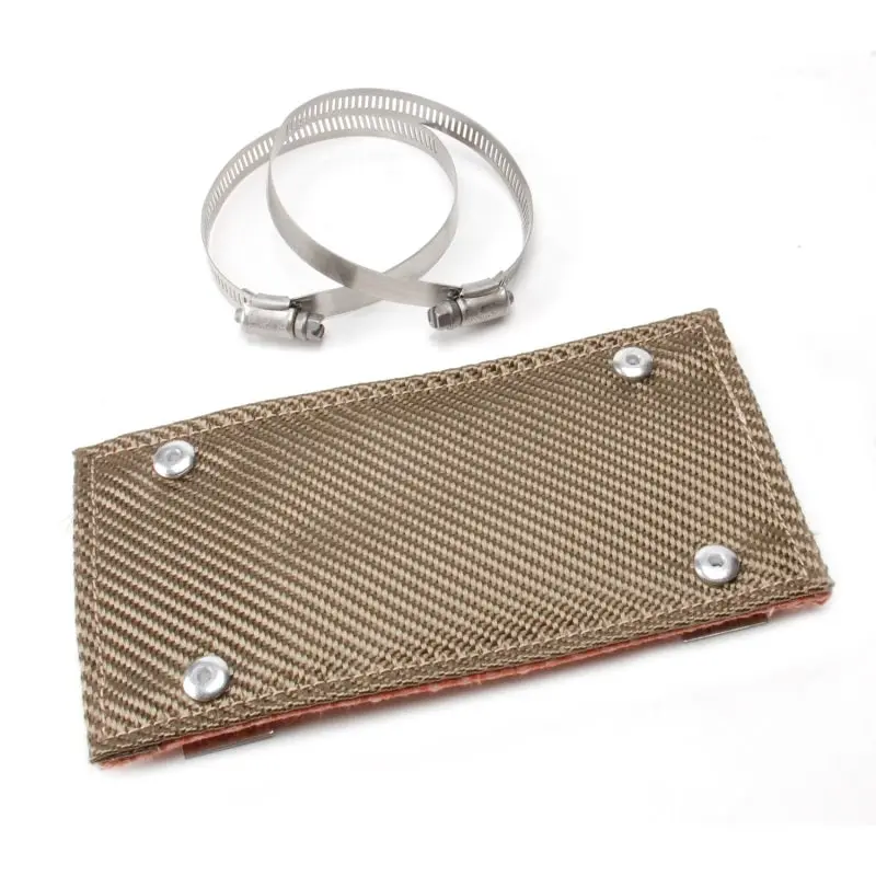 Dei Pipe Shield W/Stainless Steel Clamps - 4In X 8In - Titanium 1