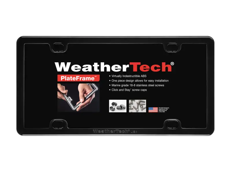 Weathertech License Plate Frame Kit - Black 2